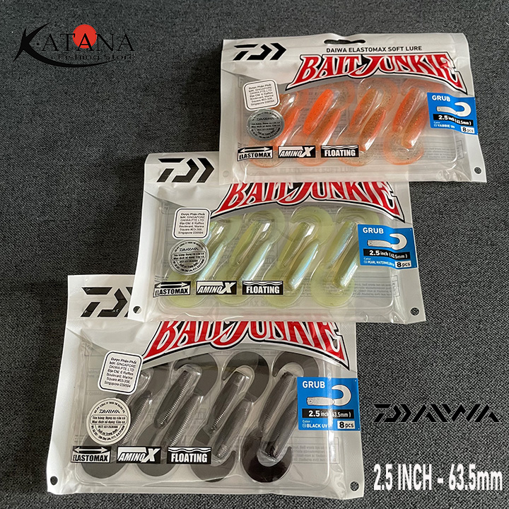 Mồi mềm Daiwa Bait Junkie 2.5 - 4 inch GRUB