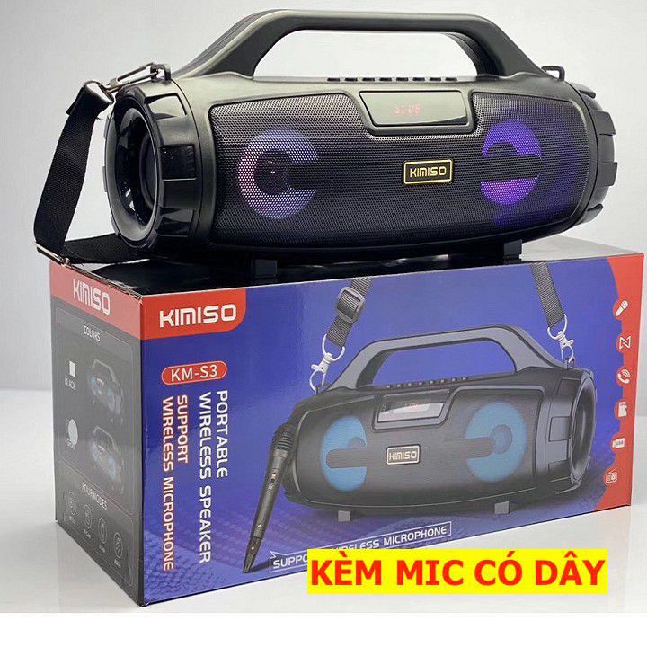 Loa bluetooth kimiso km s3 - kèm micro có dây