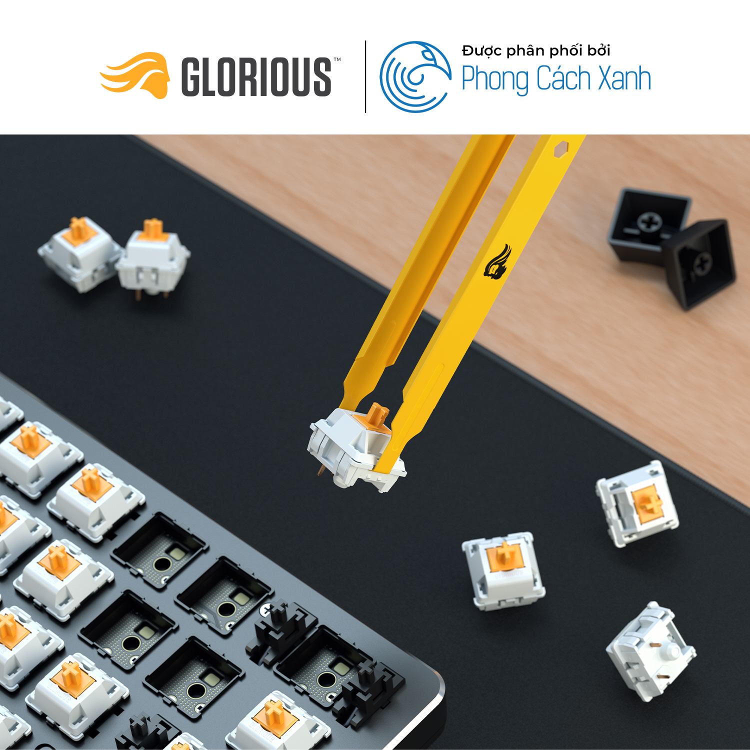 Dụng cụ gỡ switch Glorious Switch Puller - Hàng chính hãng