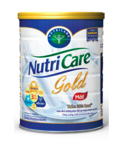 Sữa bột Nutricare Gold - dinh dưỡng phục hồi bồi bổ sức khoẻ giúp giảm