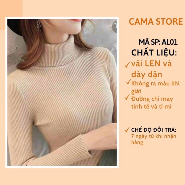 Áo len cổ lọ , giữ ấm cổ cho mùa đông