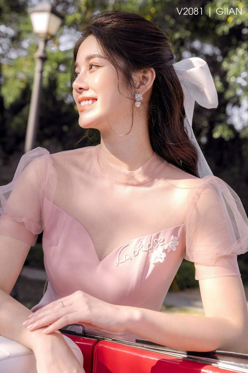 Đầm xòe tay lưới-THH ZU#damnu