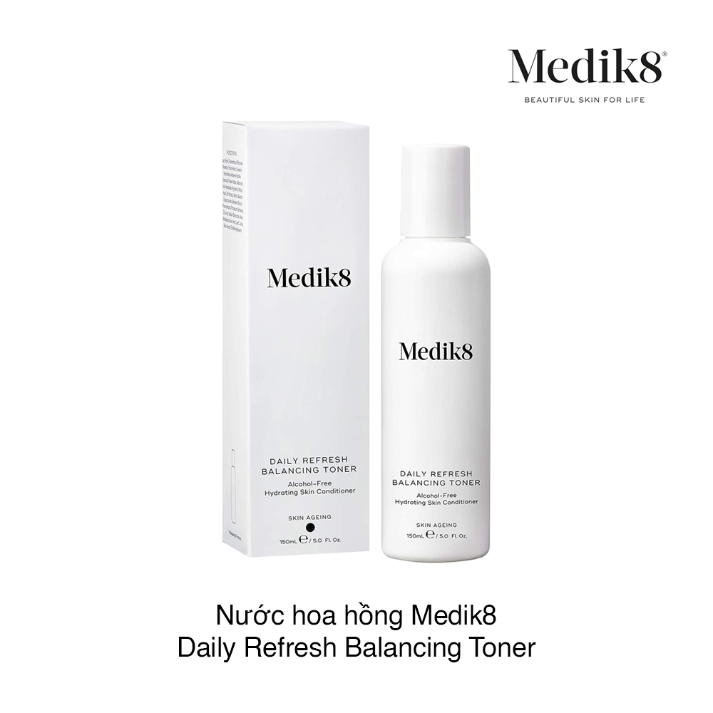 Nước hoa hồng Medik8 Daily Refresh Balancing Toner 150ml
