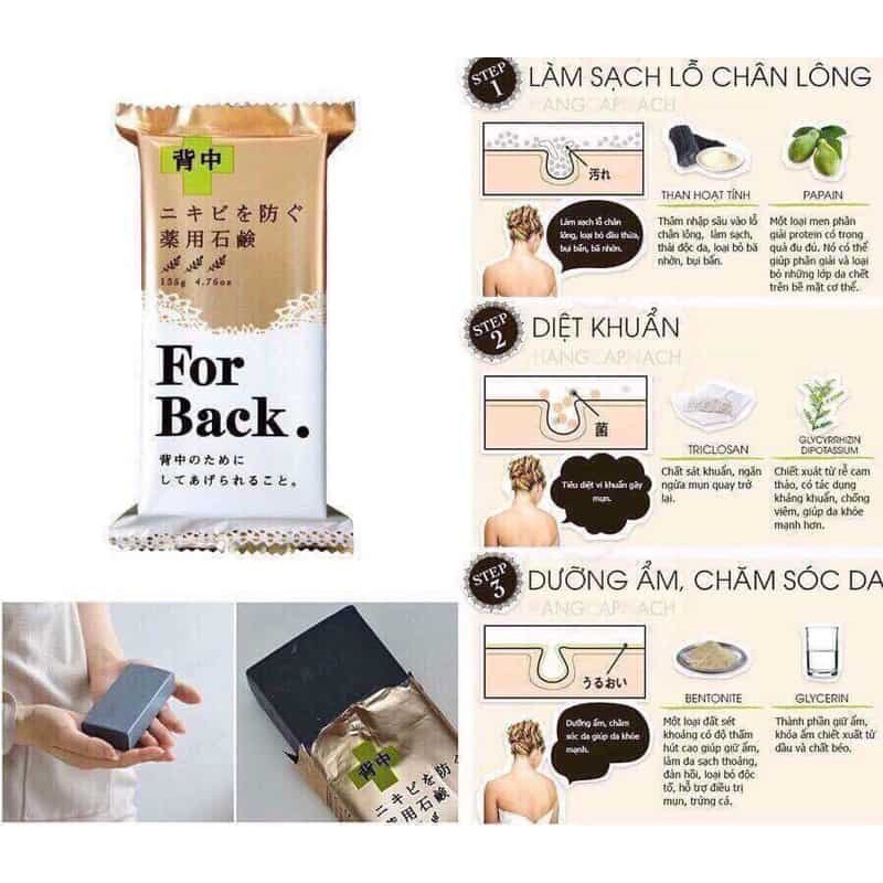 [HOÀN TIỀN 15%]COMBO Xà Phòng + Xịt Mụn Lưng Forback
