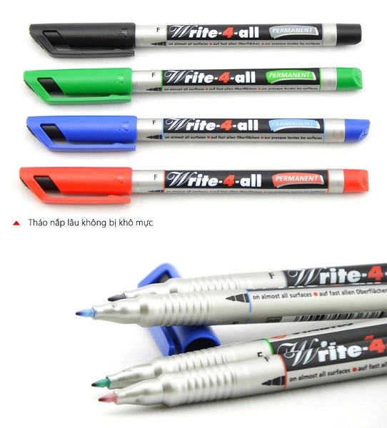 Bút kỹ thuật STABILO Write-4-all PERMANENT F 0.7mm (AP156F)