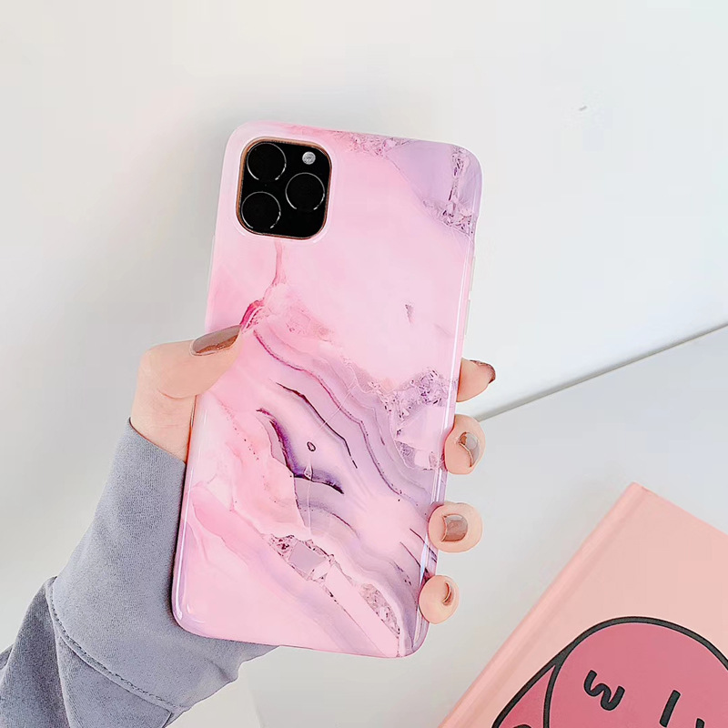 [HCM]Ốp iPhone Đá Cẩm Thạch Hồng Ngọc iPhone 7Plus/8Plus/X/Xs Max/11/11 Pro Max - ốp iphone