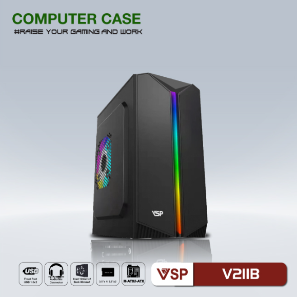Thùng máy vi tính Case Vsp Game V211b