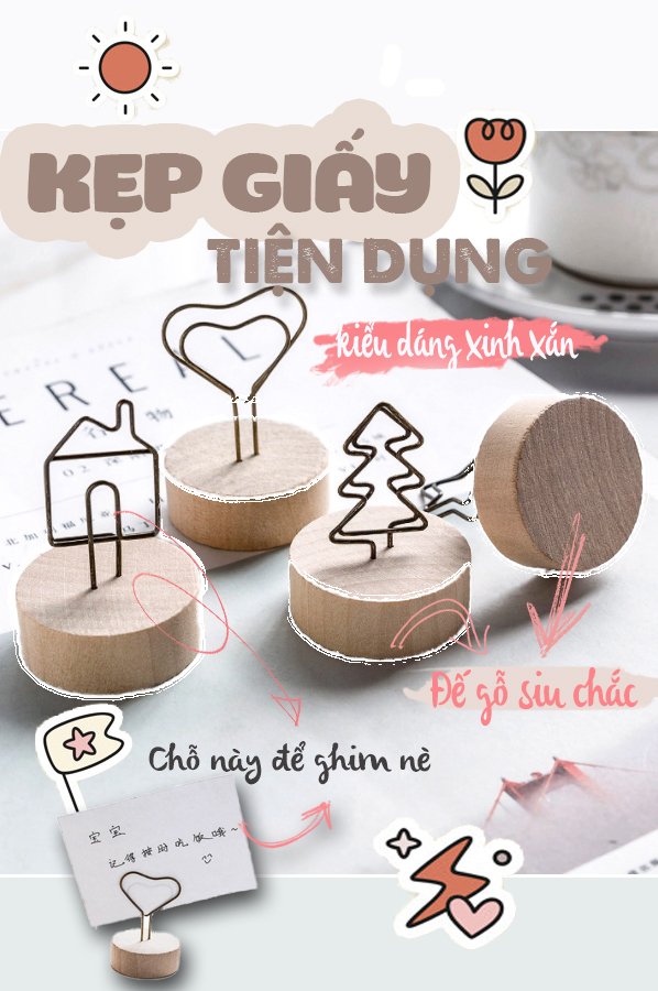 Kẹp Giấy Để Bàn Bằng Sắt Tiện Dụng