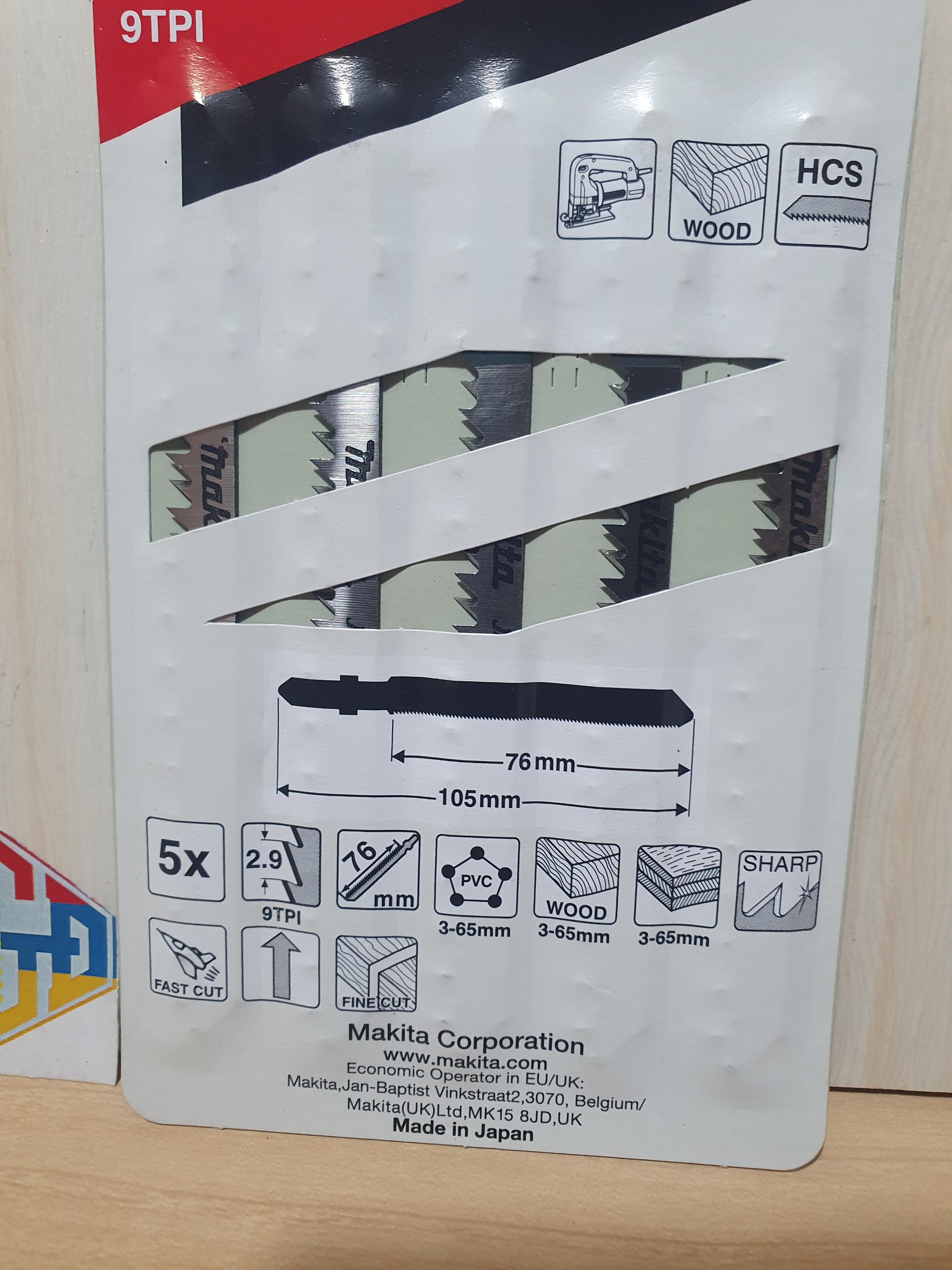 Lưỡi cưa lọng B-10,gỗ Makita A-85628 (1 lưỡi)