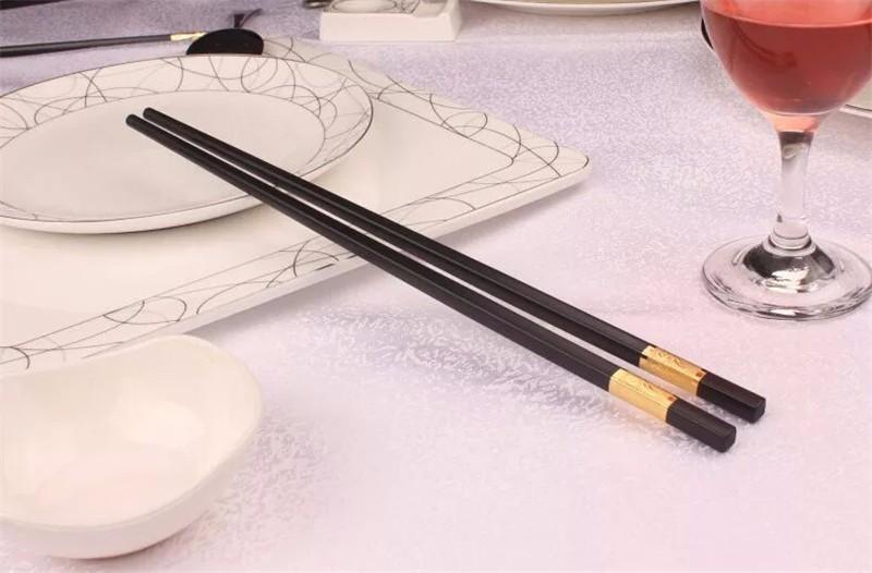 [ Combo 10 đôi ] Đũa viền vàng Hàn Quốc - luôn luôn cháy hàng.