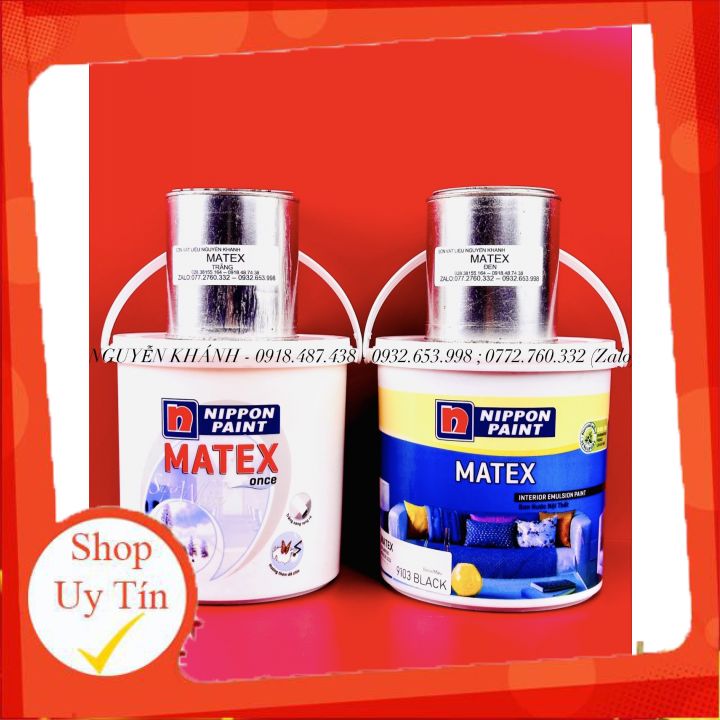 Sơn nước Matex đen, trắng chính hãng nippon