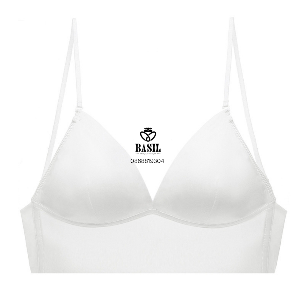 Áo lót SS04 Basil nữ Bralette trơn hở lưng đệm mỏng mềm nhẹ
