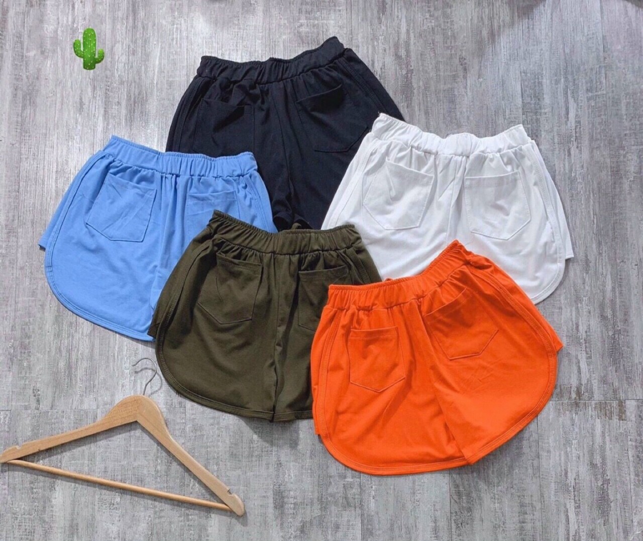Quần short thời trang nữ kiểu lưng thun form dưới 50 kg,quần short mặc nhà tập gym quần short ngắn vải thun da cá quần short giá rẻ(ngọc39k