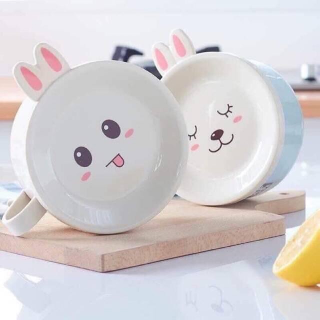 Ca úp mì tai thỏ ruột inox cute