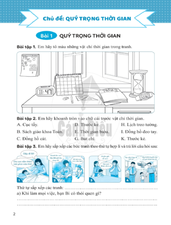 Vở Bài Tập Đạo Đức lớp 2 - Canh dieu