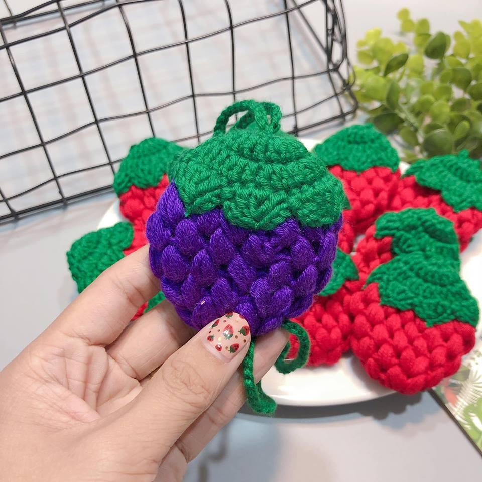 Túi đựng tỏi Quả Dâu hand made cho bé