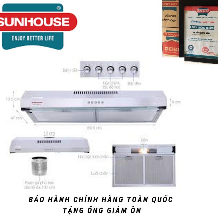 Máy hút mùi Sunhouse SHB 6116I (Xám)