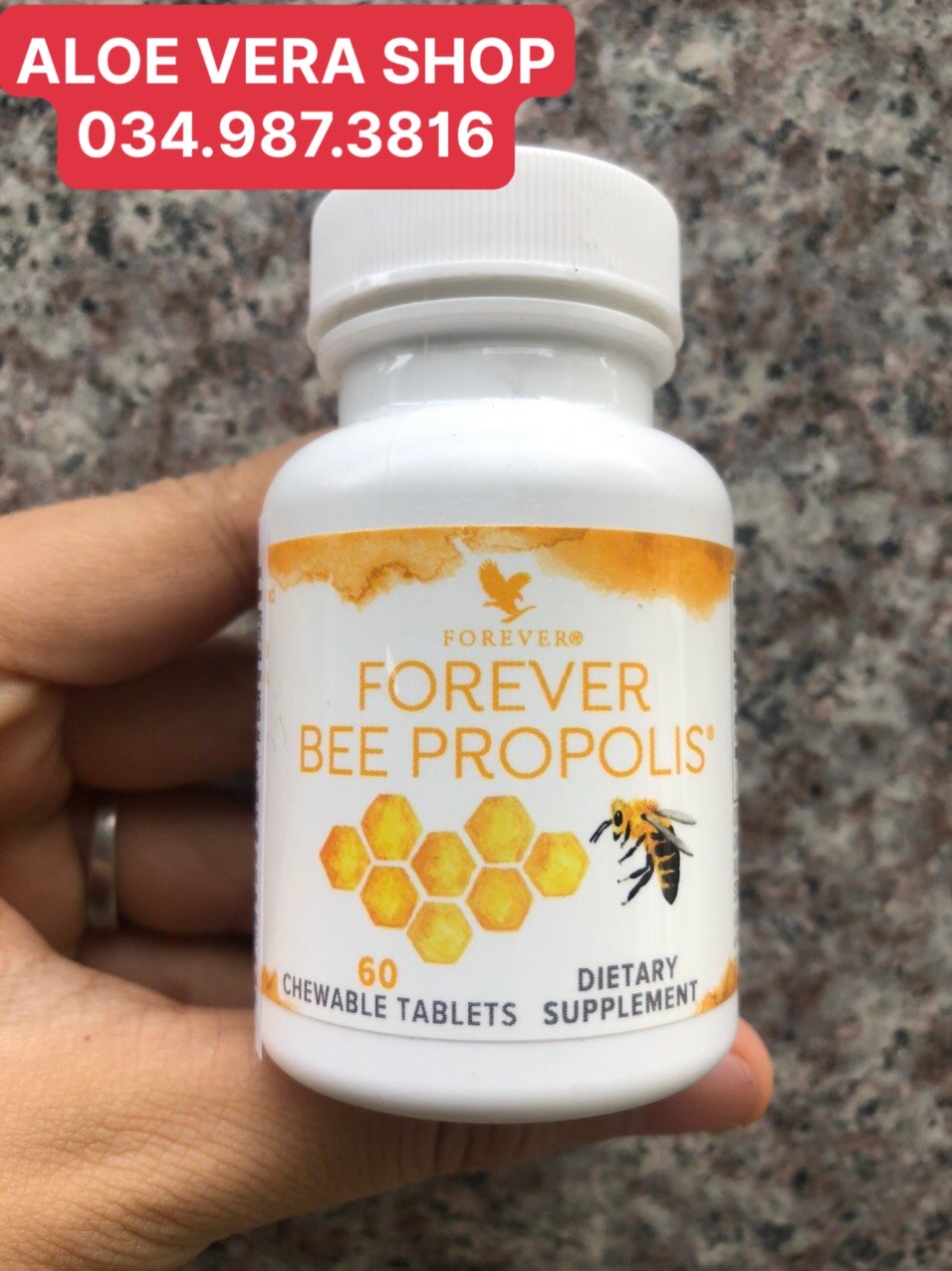 (RẺ VÔ ĐỊCH) Viên Sáp Ong Lô Hội Forever Bee Propolis 027Flp - 027forever - 027lohoi - sápongflp -sáponglohoi -sápongforever