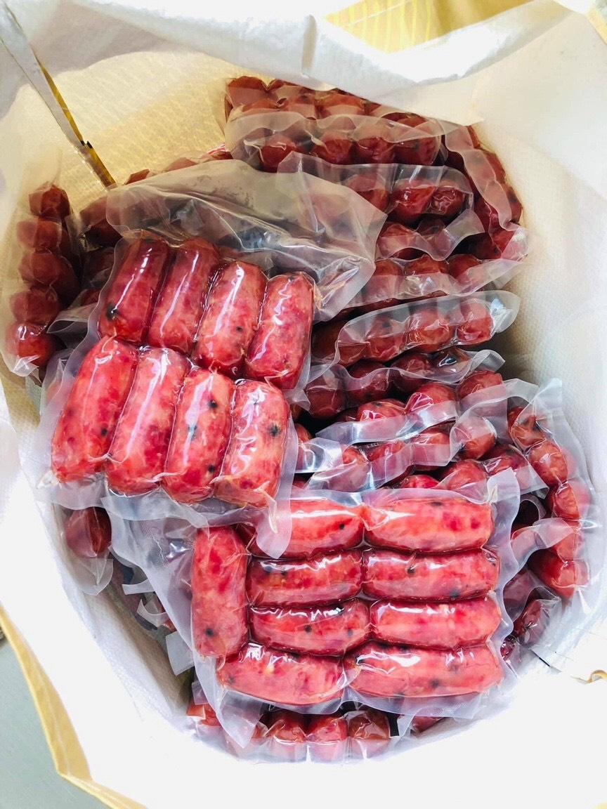 Lạp xưởng tươi truyền thống, tôm (gói 1 kg)