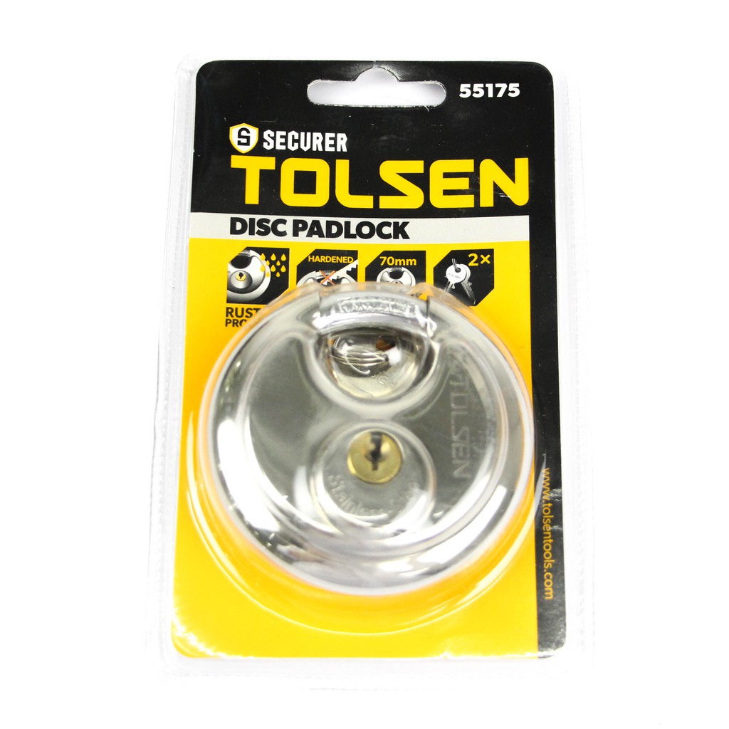 Ổ Khóa Tròn, khóa vòng Tolsen 55175 (70mm)