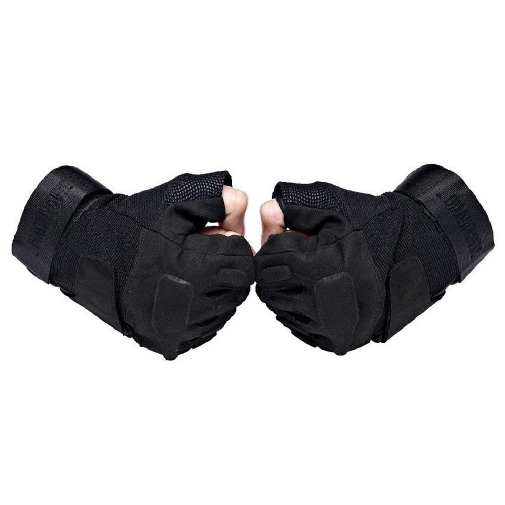 [HCM][Mã FAMAYFA giảm 10K đơn 50K] Găng tay chiến thuật Black Đen