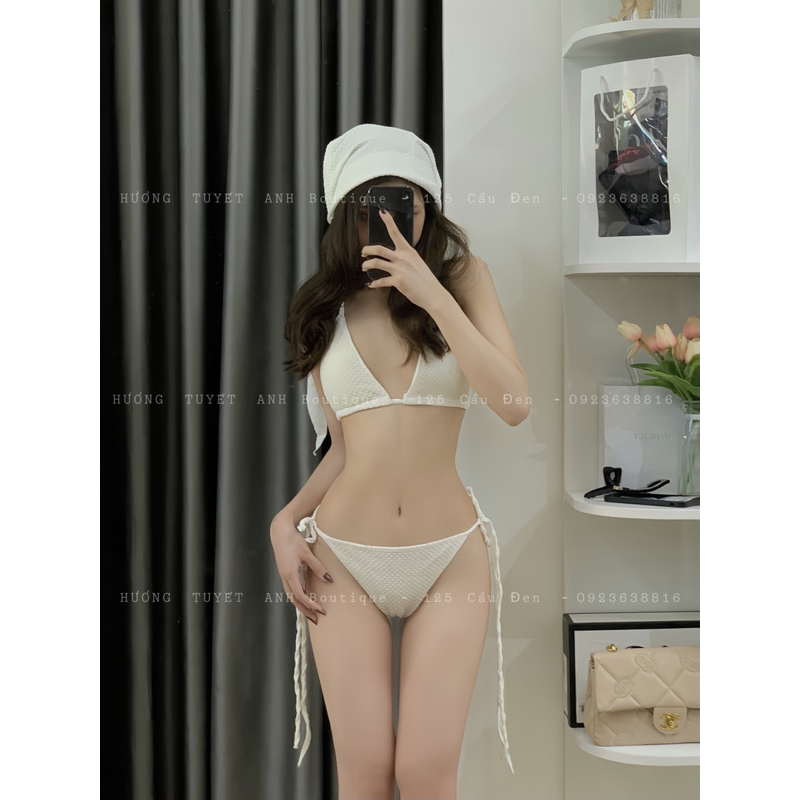 Bikini 2 mảnh 3 món kèm khăn