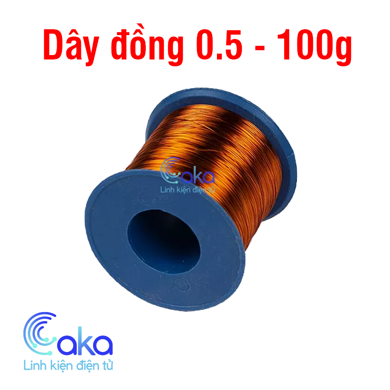 Cuộn Dây đồng 0.5mm 100g bọc cách điện