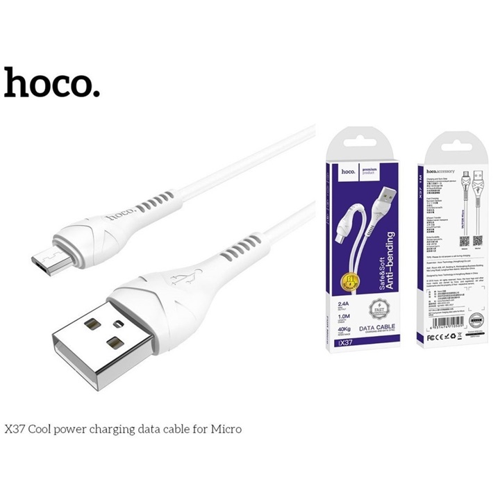 Cáp Hoco X37 Cổng Micro USB Dài 1m