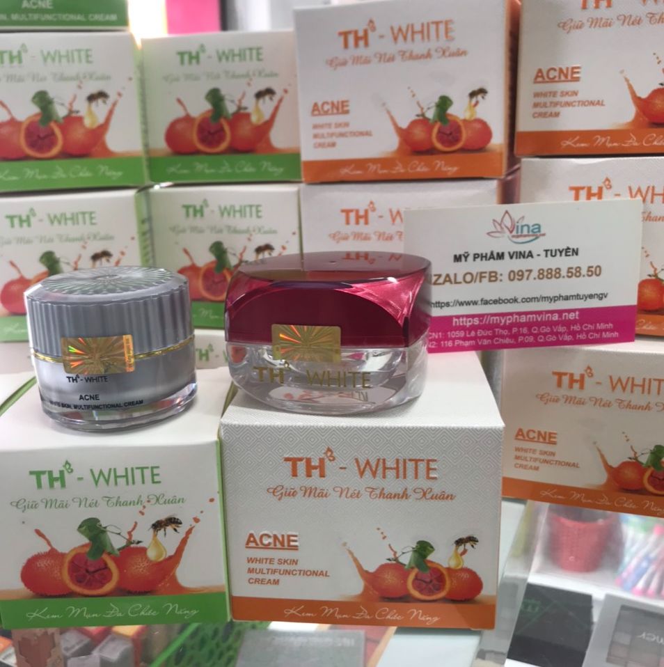 Kem T2H White Mụn Thâm Trắng Da Dưỡng Da Se Khít Lỗ Chân Lông