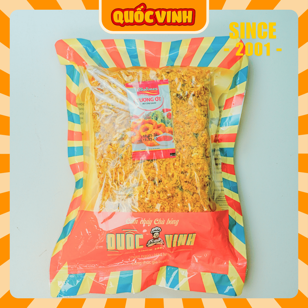 Cơm cháy chà bông Quốc Vinh - Vị Vừa loại 250g/gói