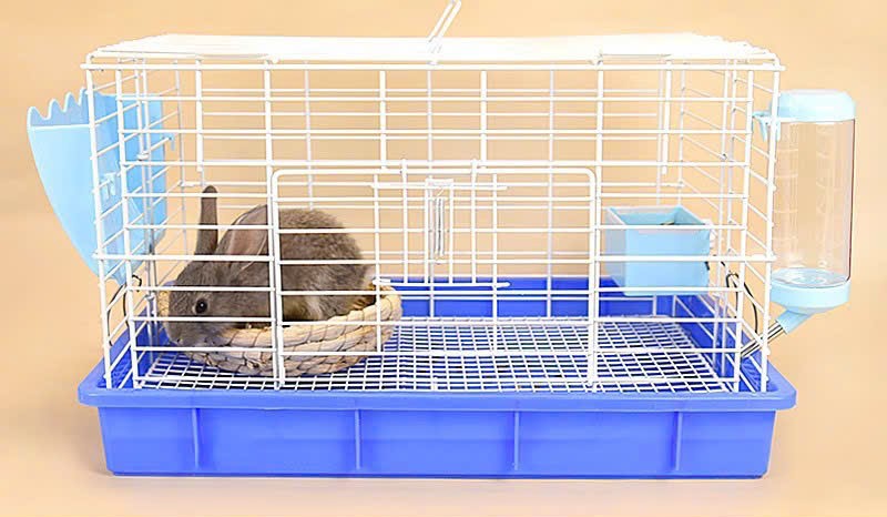 chén chữ nhật gắn lồng dành cho thỏ, bọ, chó, mèo - T3 PETS SHOP