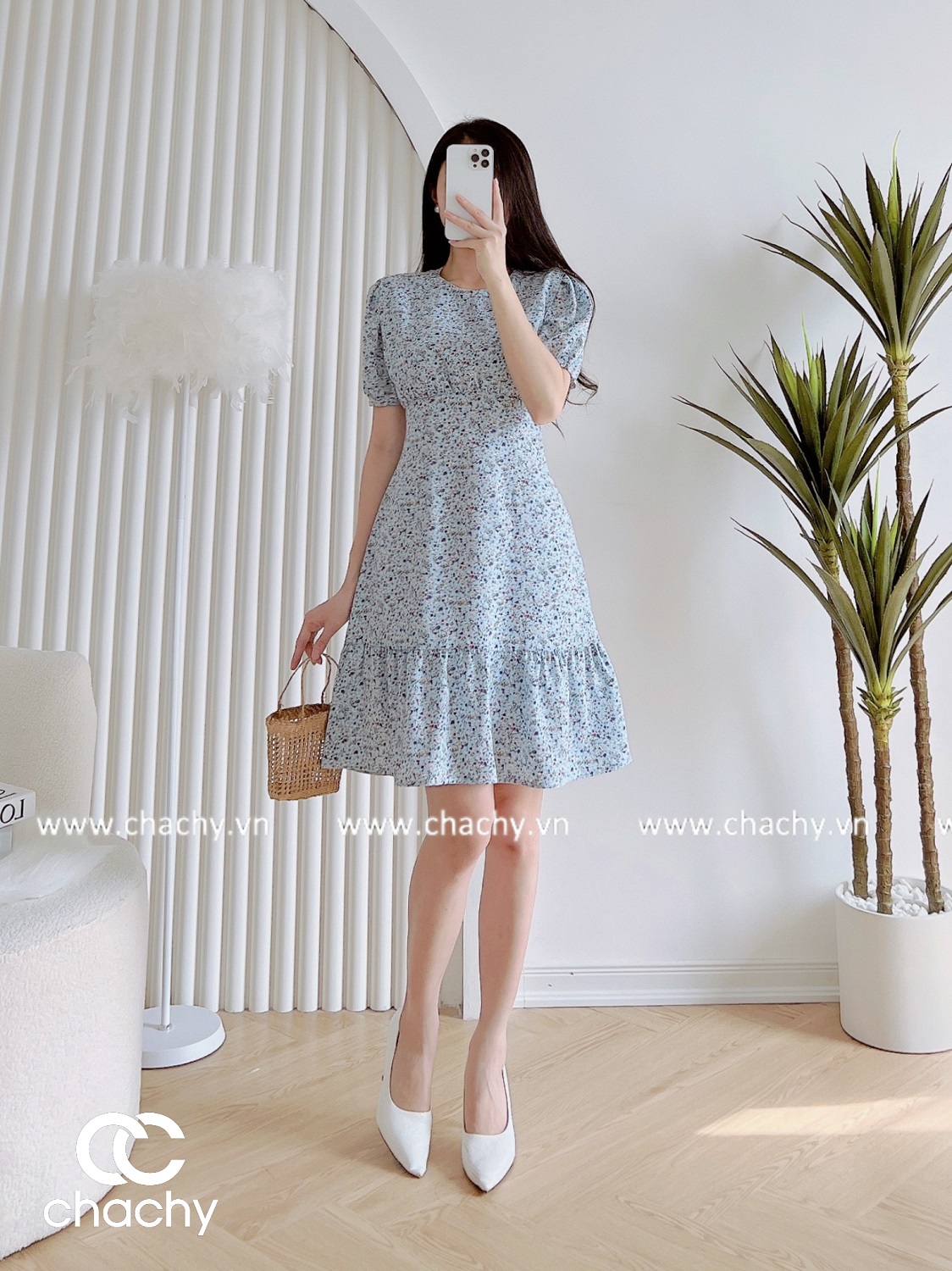 Đầm cổ tròn đuôi cá CHACHY CC76