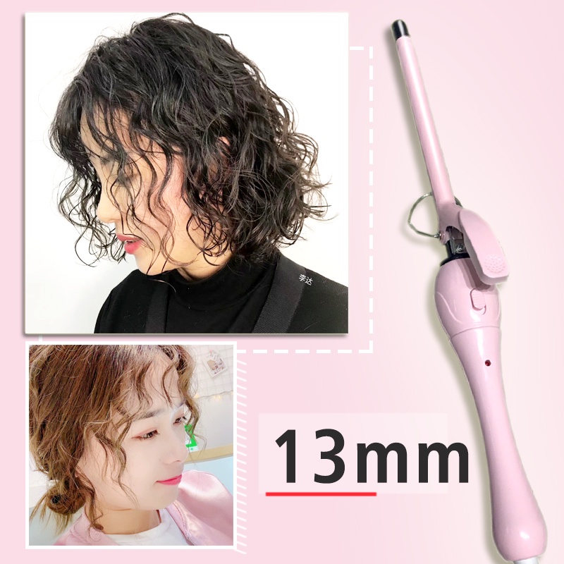 Máy làm xoăn mini tạo kiểu tóc xoăn theo ý thích. Với các kích thước máy 13mm 16mm19mm phù hợp cho cả nam và nữ