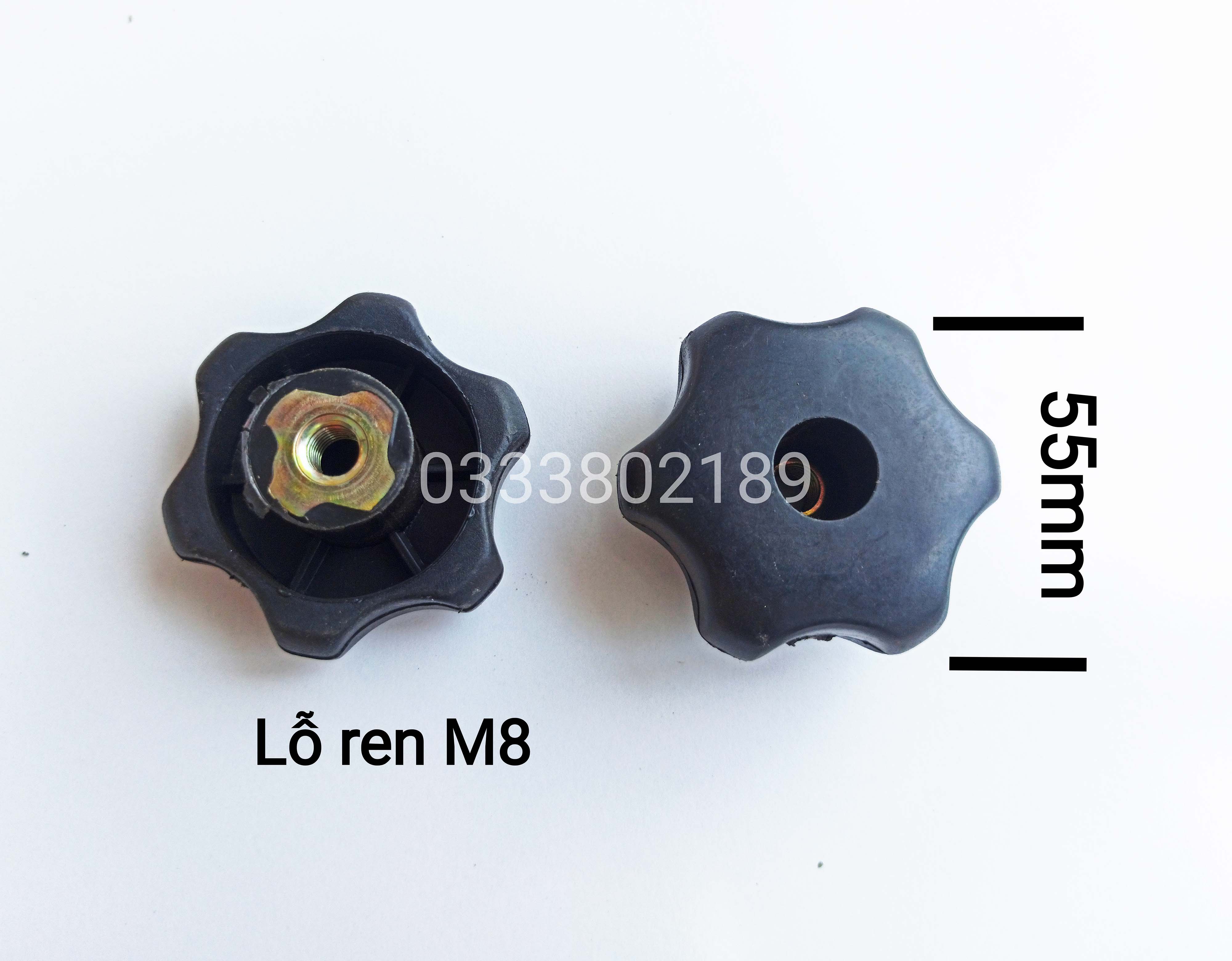 [HCM]Núm vặn nhựa lỗ ren M8-55mm (5 cái)