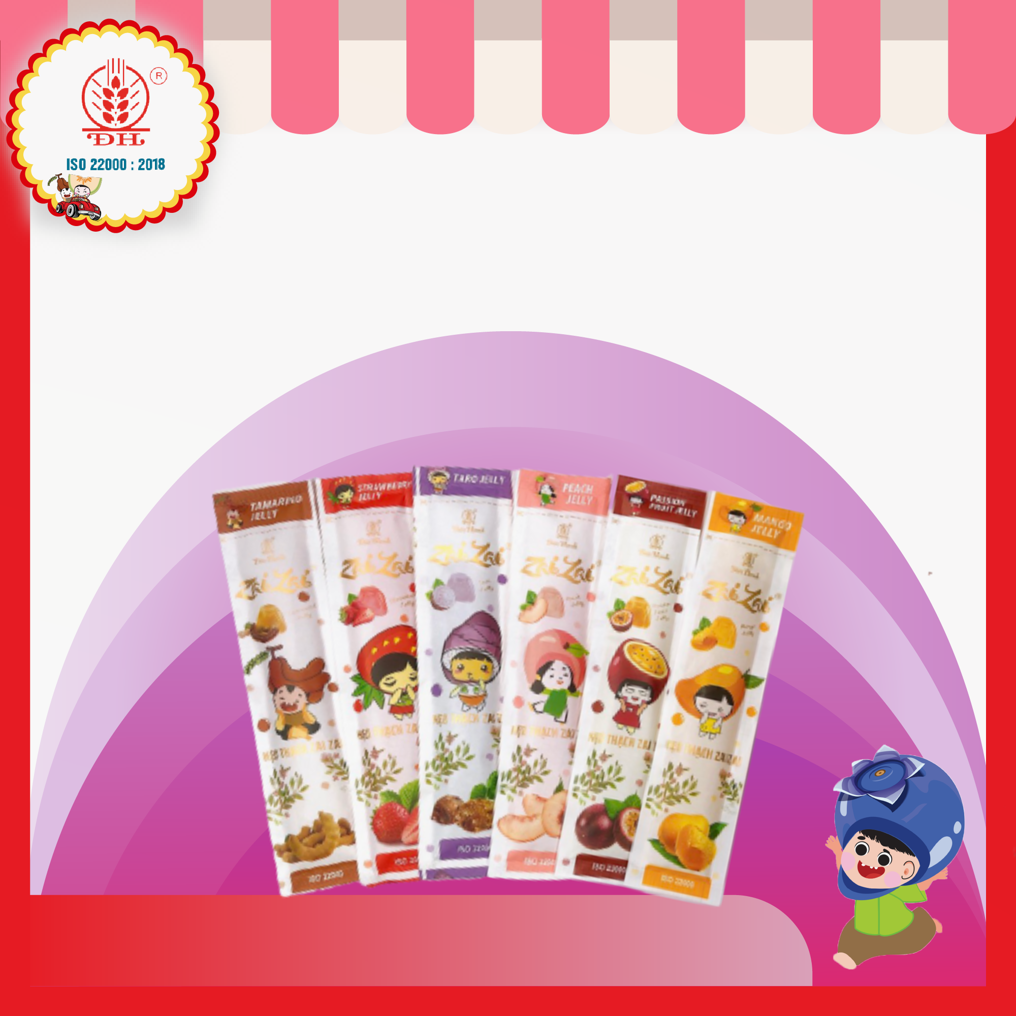 [ giòn - zai ] Combo 500g THẠCH HOA QUẢ ZAI ZAI