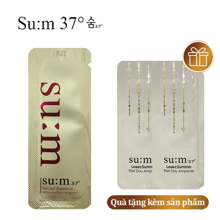 [10 gói] Nước thần Su:m 37 Secret Essence Advanced Sync Program 1mlx30 - Sample Nước thần Sum