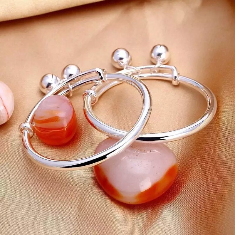 Lắc Tay Bạc Lắc Chân Bạc Cho Bé Có Chuông