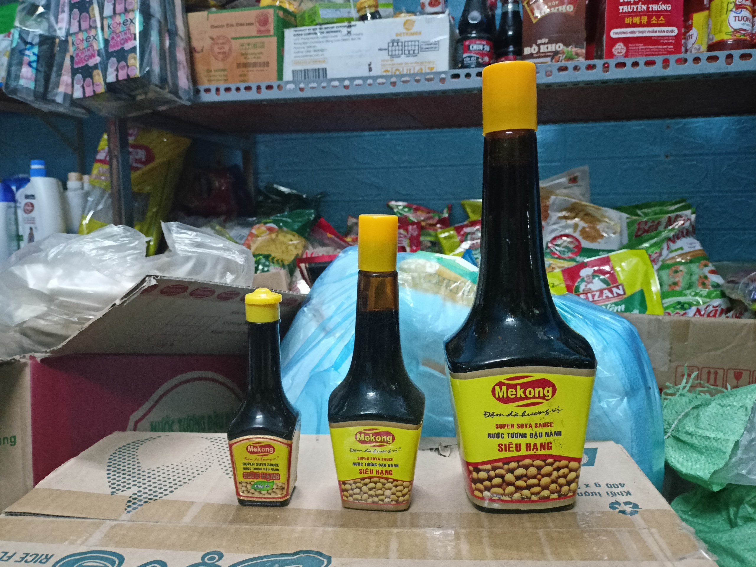 [650ML] NƯỚC TƯƠNG MEKONG SIÊU HẠNG LỚN 650ML (CHAI THỦY TINH)