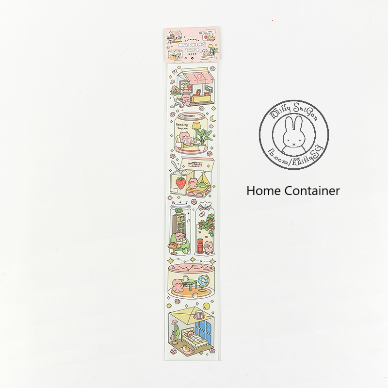 [HCM][INFEEL.ME] Set washi sticker dạng dài MY LITTLE WORLD