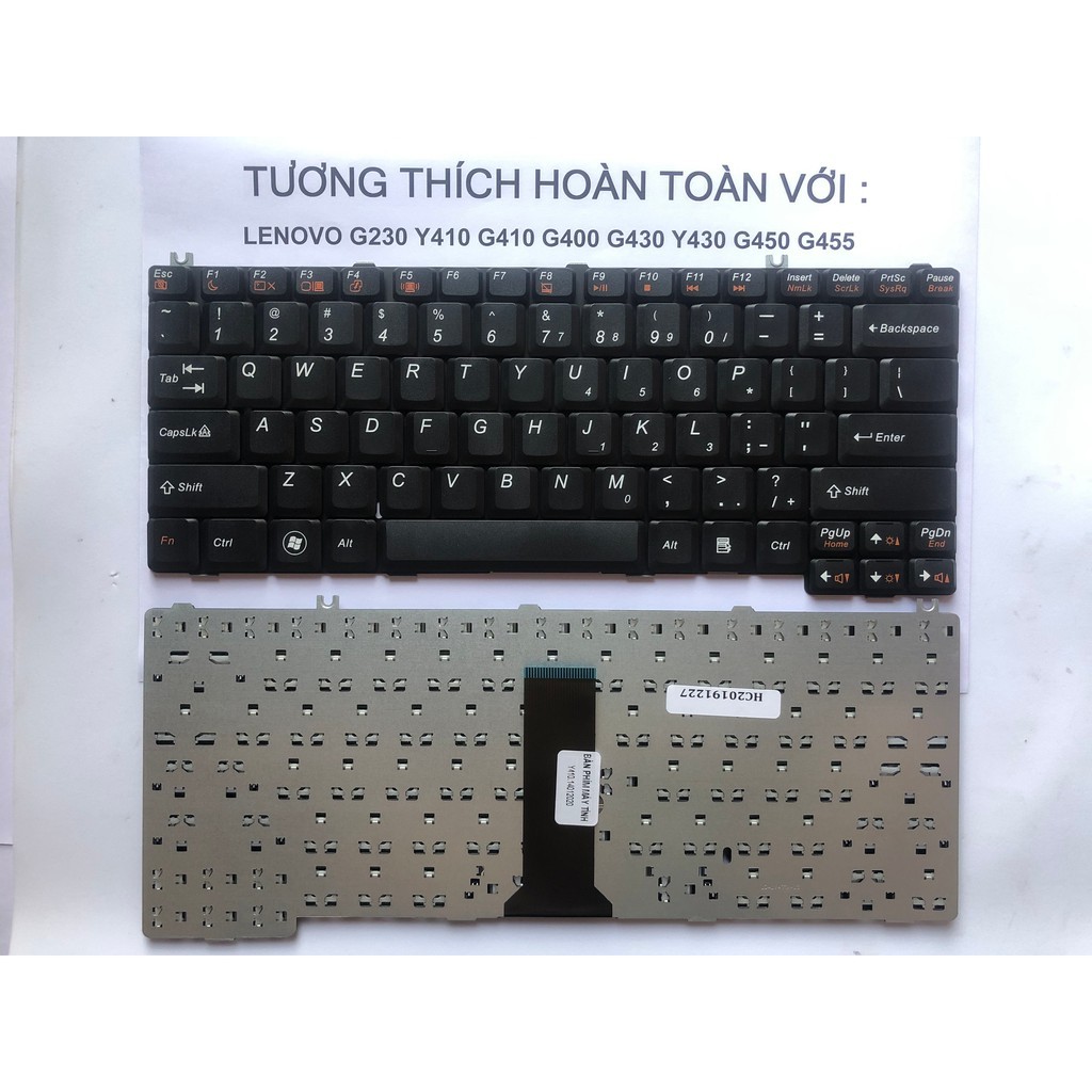 Bàn phím lenovo g230 y410 g410 g400 g430 y430 g450 g455 hàng mới bảo hành 12 tháng toàn quốc