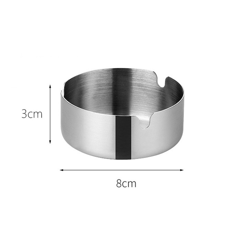 8cm Gạt tàn thuốc -Gạt tàn thuốc lá inox