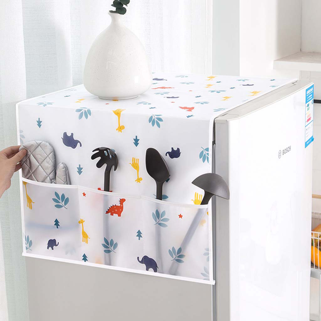 [HCM]Tấm phủ tủ lạnh vải dù có túi