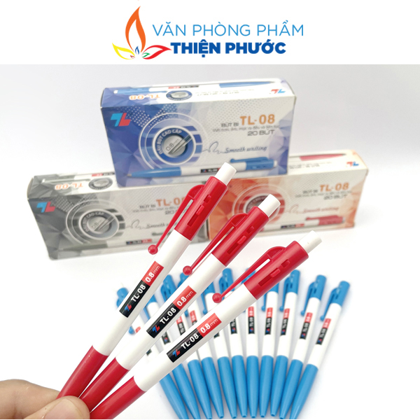 Bút bi xanh thiên long tl08 thiện phước