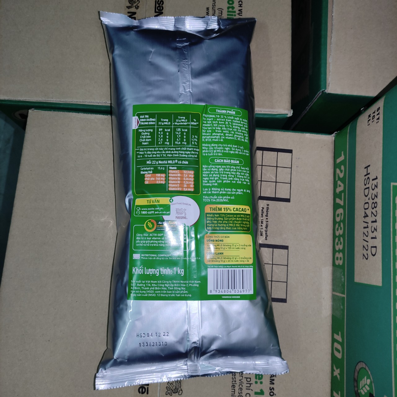 Bột Milo Nguyên Chất 1Kg - Nestlé