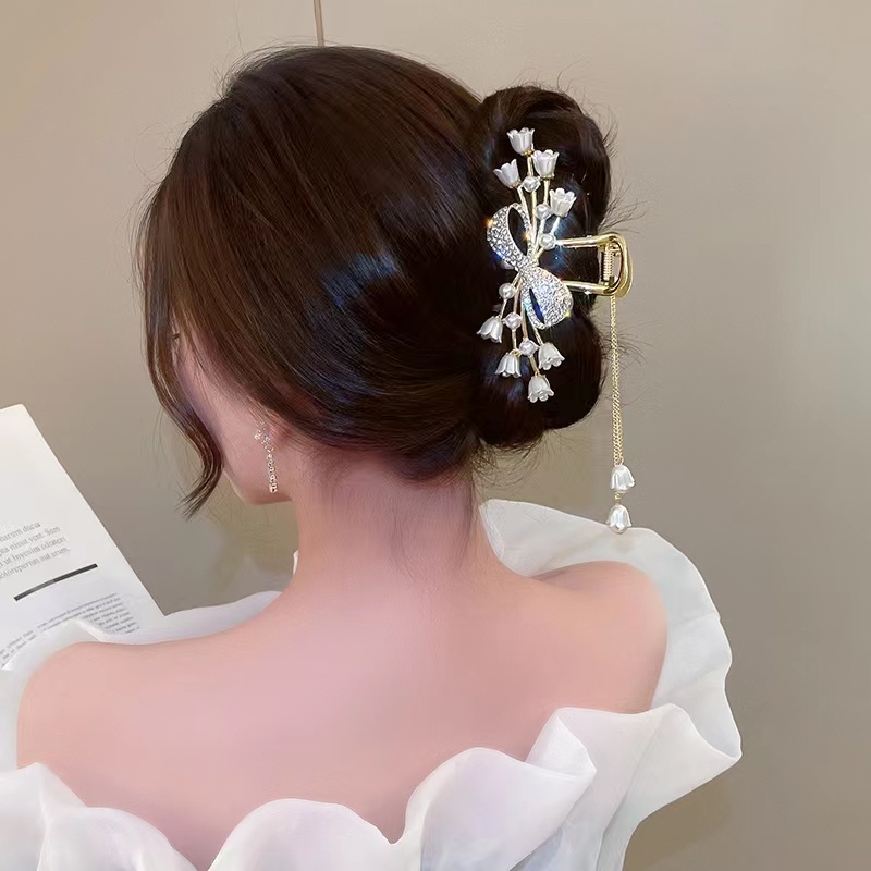 Kẹp Tóc Đính Đá Thời Trang Hàn Quốc Cho Nữ