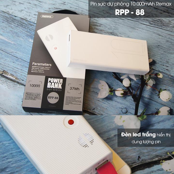 Pin Dự Phòng 10000mah Remax RPP-88