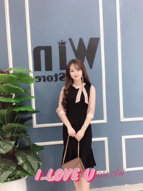 [HCM]Váy đầm công sở nữ màu đen đuôi cá sang chảnh