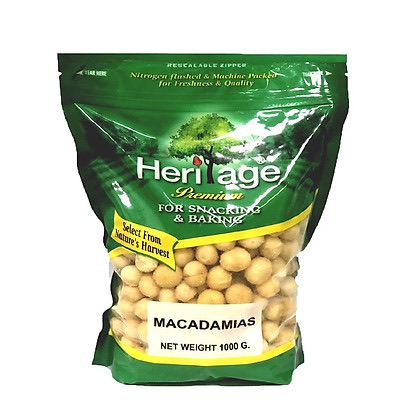 [HCM]NHÂN HẠT MACADAMIA NGUYÊN HẠT HERITAGE THÁI LAN 1KG