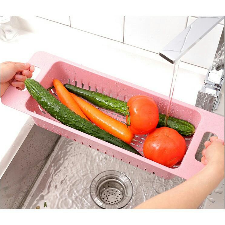 Rổ gác bồn rửa chén gấp gọn thông minh