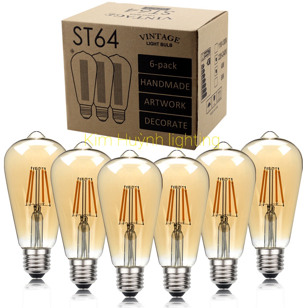 [HCM]BÓNG LED EDISON ST64 4W